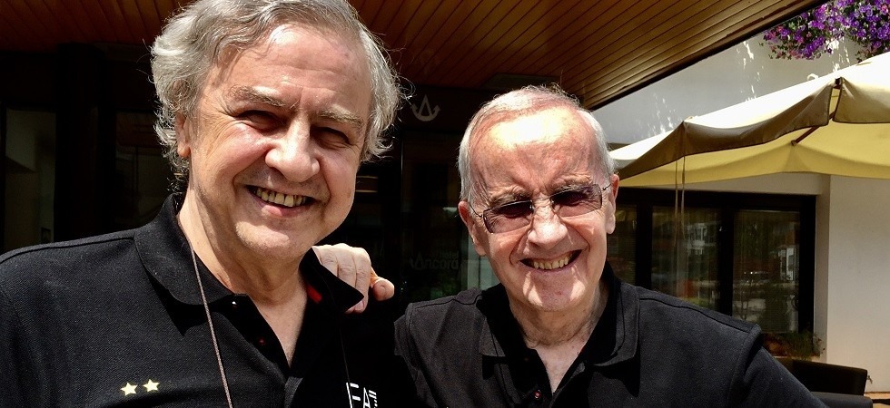 Da sinistra Franco Calamari e Dan Peterson